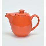 Omniware Teaz 0.75-qt. Teapot w/ Infuser Stoneware/Terracotta in Orange | 5.5 H x 7.25 W x 4.5 D in | Wayfair 1508845