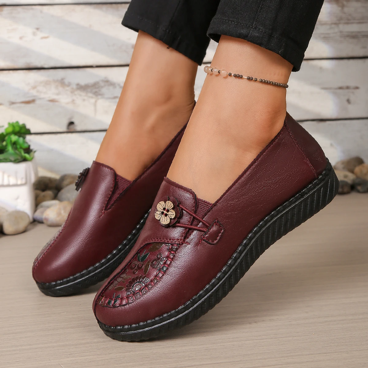 Chaussures pour femmes, semelle légère en polyuréthane, chaussures simples pour femmes, chaussures d