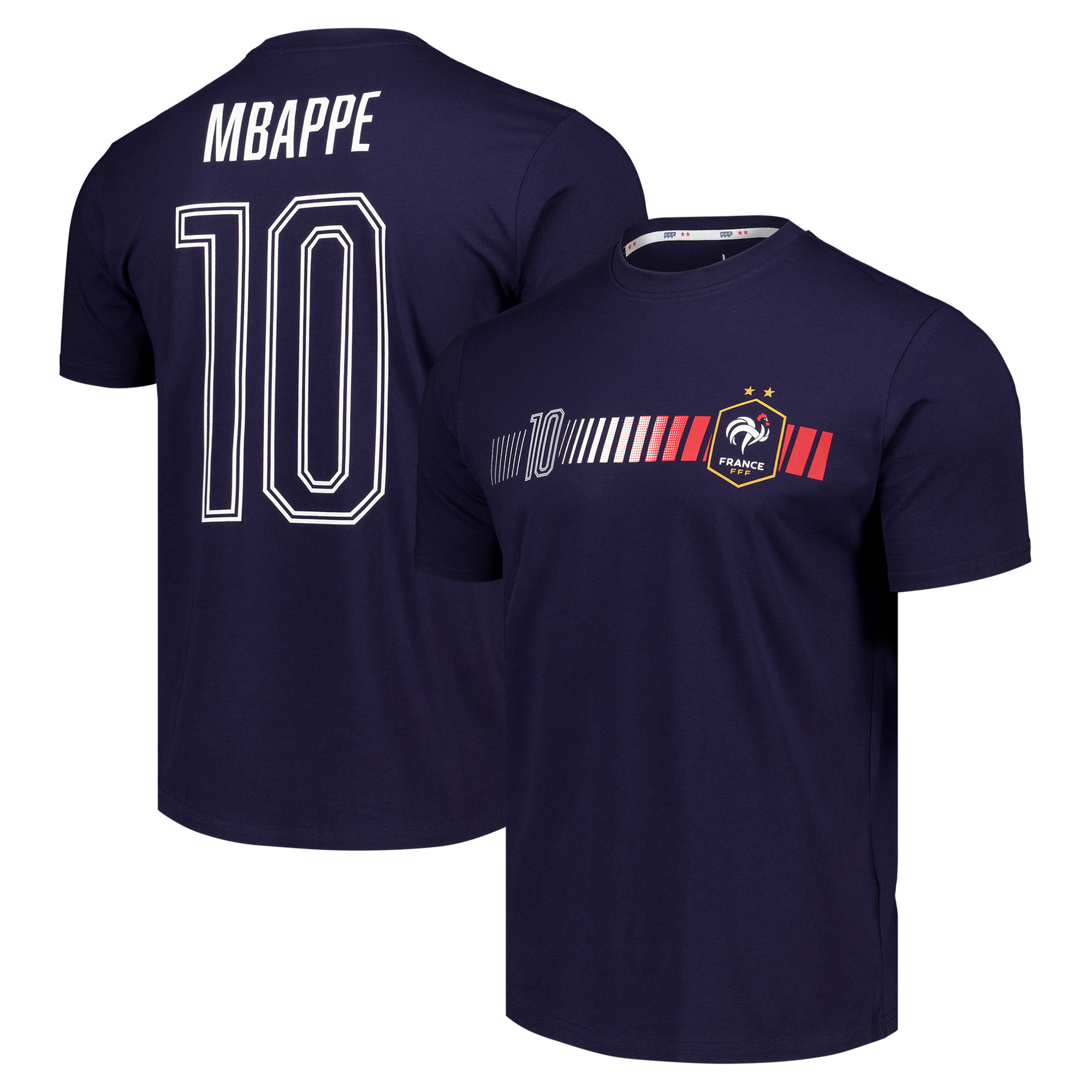 "Frankreich Mbappé .10 T-Shirt – Marineblau" Image