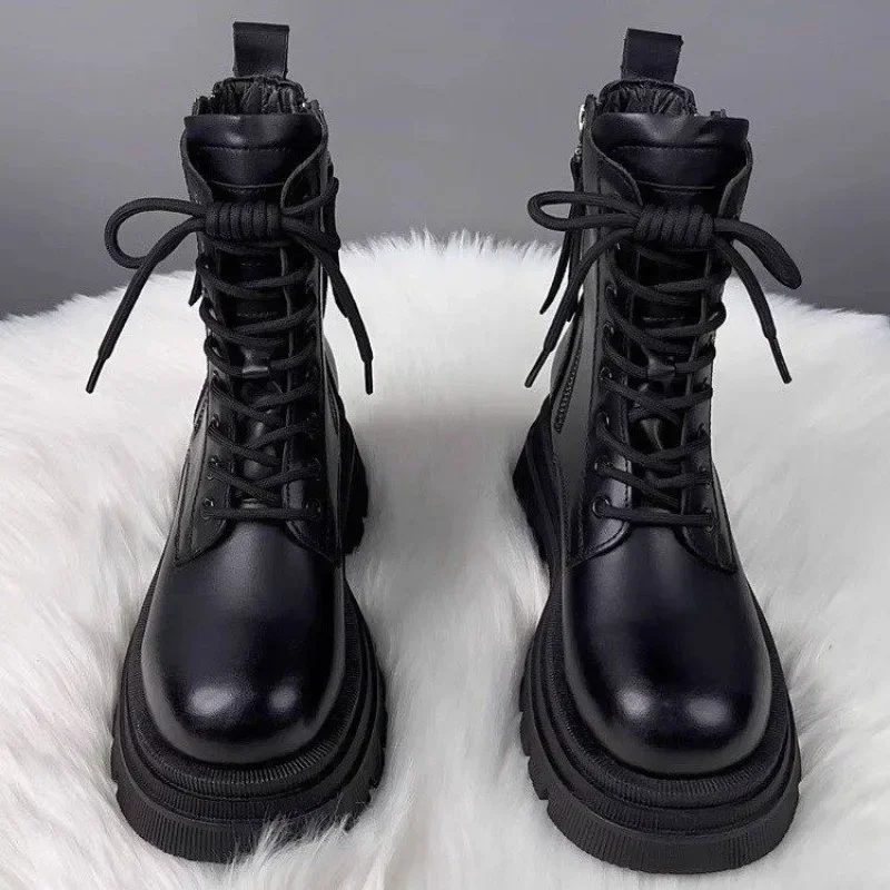 2024 mode frauen Schuhe Seite Zipper frauen Stiefel Mode Vordere Spitze-up Moderne Stiefel Frauen Winter Kurze plüsch Mid-Kalb Stiefel