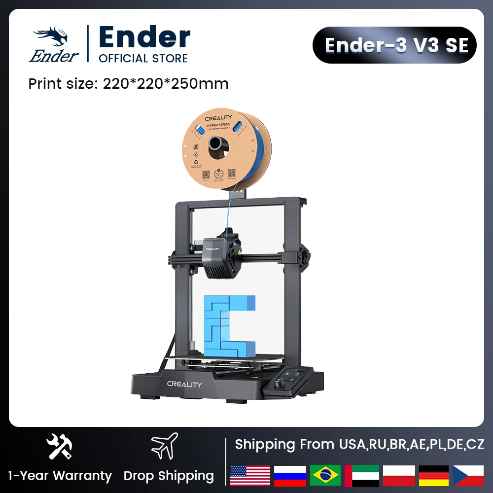 Creality 3d Ender-3 v3 se drucker dual z-axis fähige sprinte direkt extruder sorgenfreie automatische nivellierung schnellere druck geschwindigkeit Image