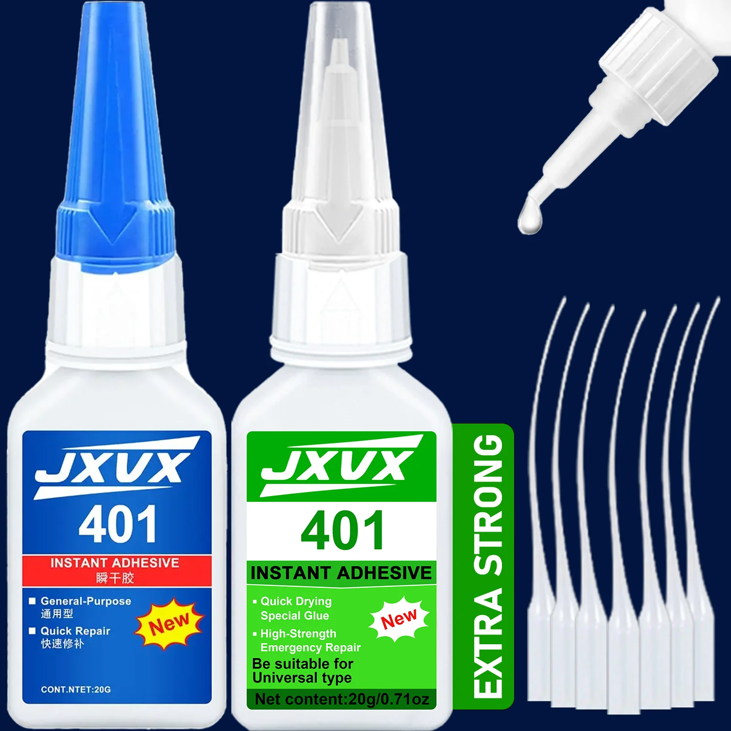 Sekundenkleber 401 – Reparaturkleber für Metall, Kunststoff und Holz, 20 g – 5S, sofort trocknender Cyanacrylat-Kleber