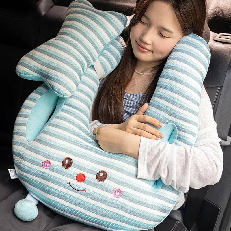 Kinder Auto Schlafen Gerät Auto Kissen Fern Bus Sicherheitsgurt Rücksitz Beifahrer Nackenschutz Kissen Auto Gadget Image