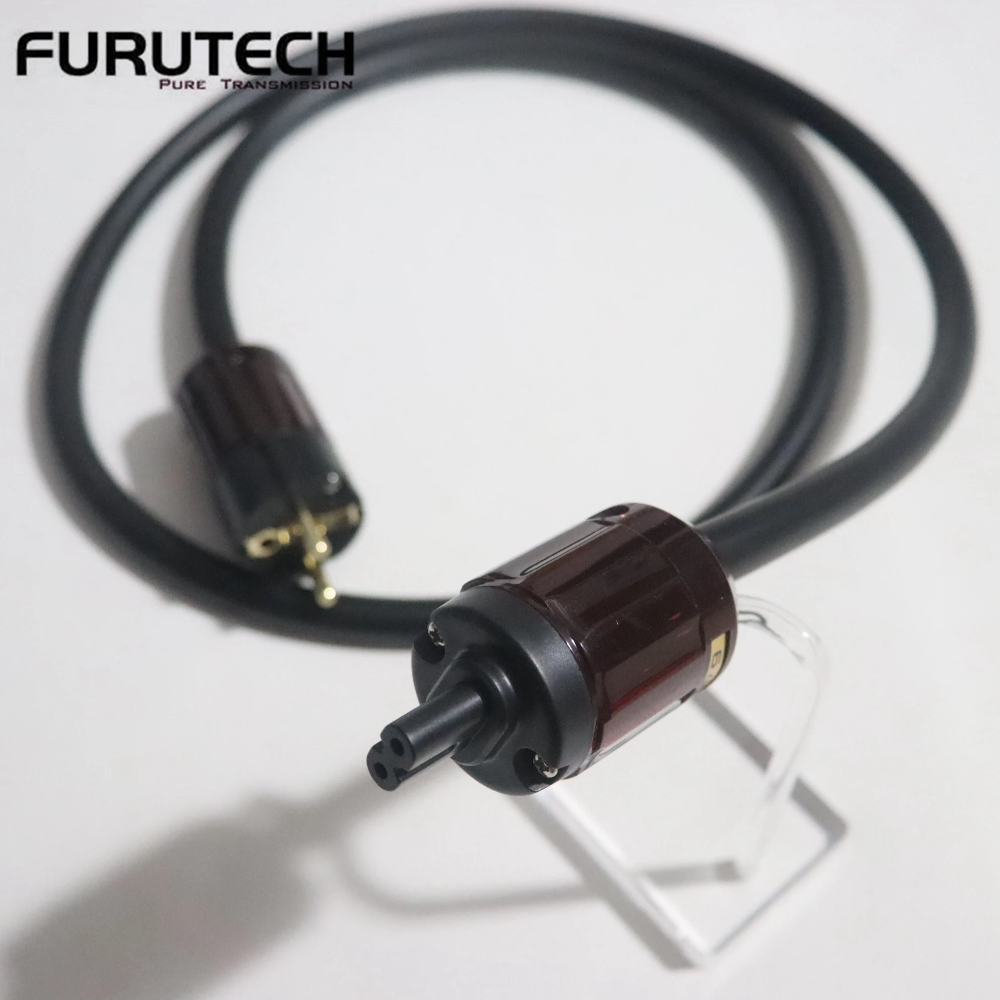 FURUTECH FP-314Ag audiophiles Audio-Stromkabel OCC versilberter Leiter HIFI-Lautsprecher Netzkabel mit Oyaide 2-poligem C7-IEC-Stecker Image