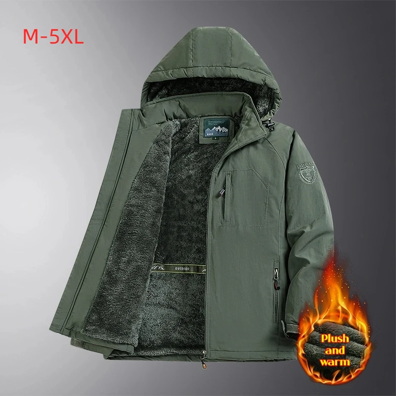 Herren Winterjacke Herren Winddichte Jacke Wasserdichte Jacke Outdoor Casual Dicke Jacke Neue Jacke Herren Luxuskleidung M-5XL