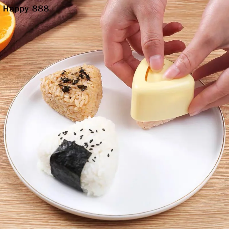 DIY Sushi-Form und Sushi-Maker: Onigiri Reisbällchen-Presse, Dreieckige Sushi-Herstellungsform - Japanisches Bento Küchen-Gadget-Set Image