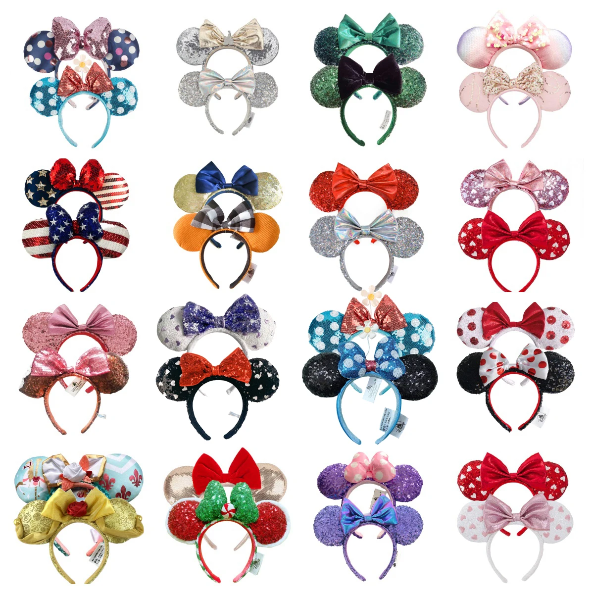 2 teile/los Disney Minnie Maus Ohr Stirnband Urlaub Prinzessin Cosplay Kopfschmuck für Erwachsene Und Kinder Haar Zubehör Image