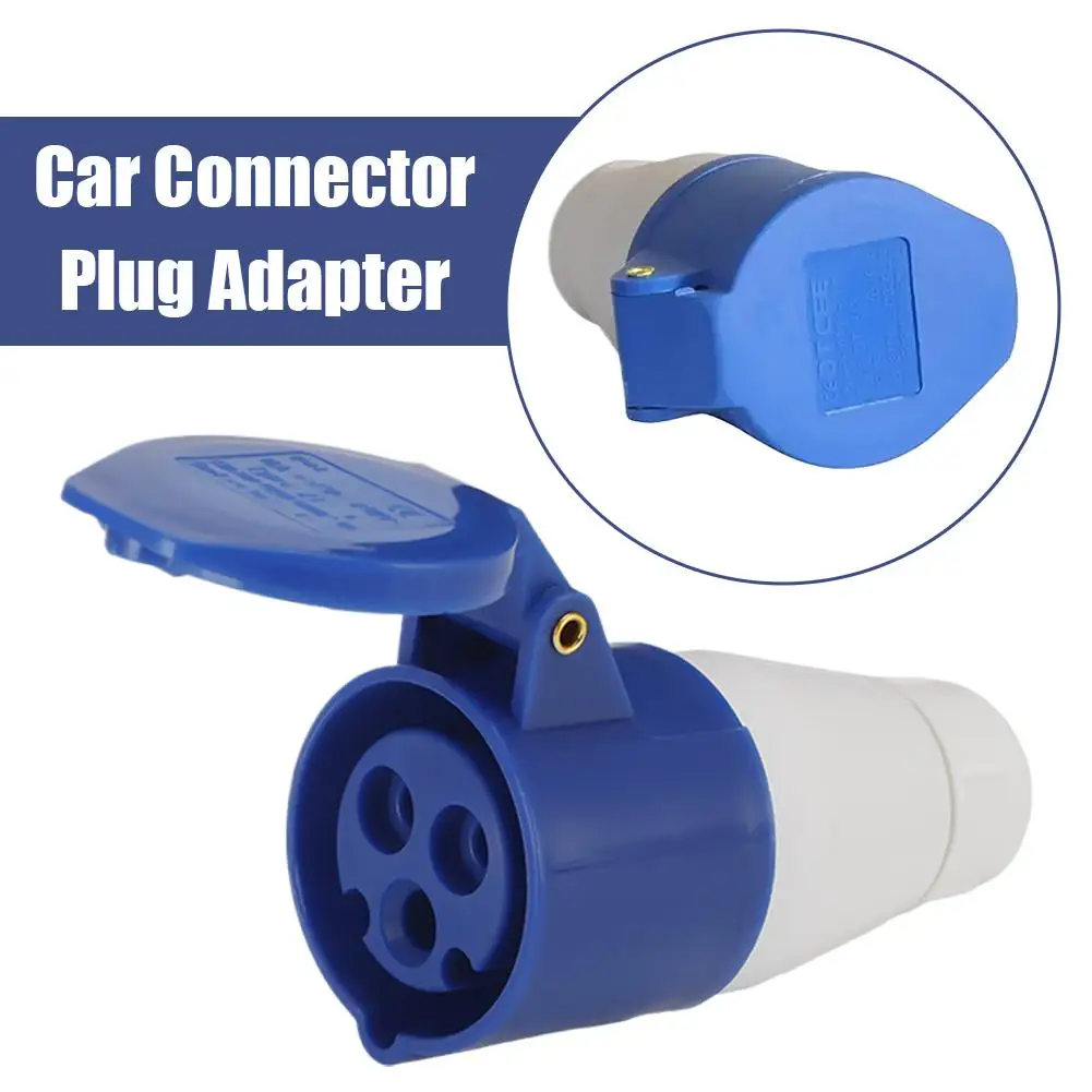 Auto-Steckverbinder-Adapter 3-Polig Wasserdichter Anhängerstecker mit Staubschutz Robuster Industrieller Elektrischer Steckverbinder für Fahrzeuge Image