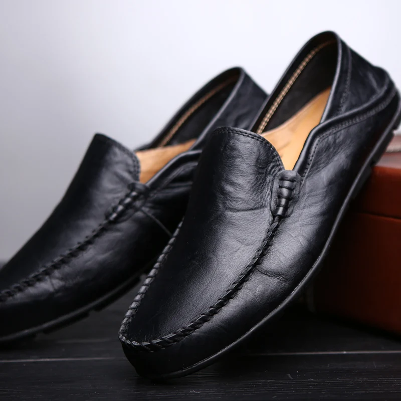 Herren-Freizeitschuhe aus Leder, Hochzeitsschuhe, neue Mokassins in großen Größen, Wildlederschuhe, hochwertige Schuhe.