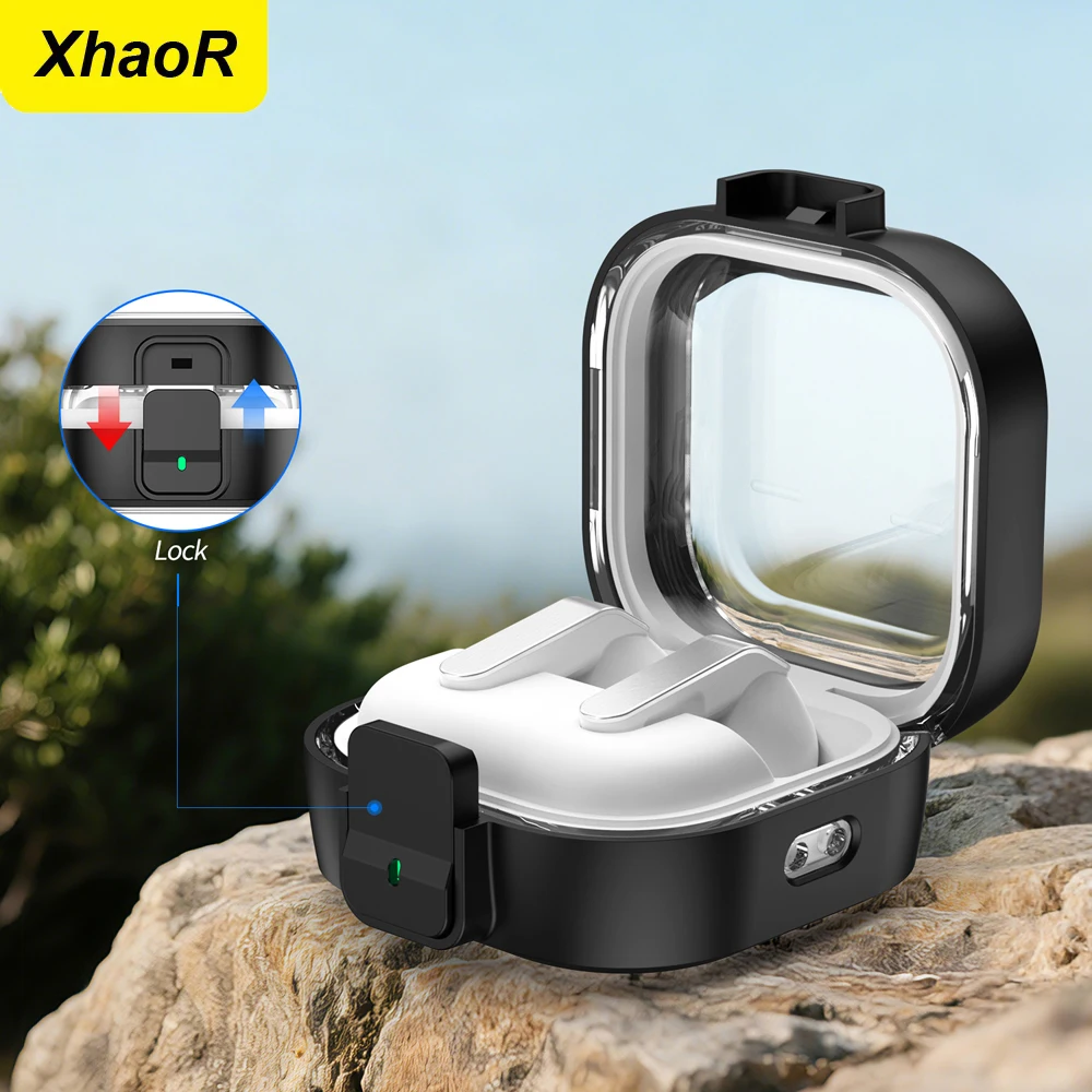 Sicherheitsschloss, transparente Abdeckung für Samsung Galaxy Buds 4 / Buds 4 Pro, Schutzhülle mit Schlüsselanhänger für Buzz4 Pro Coque Image