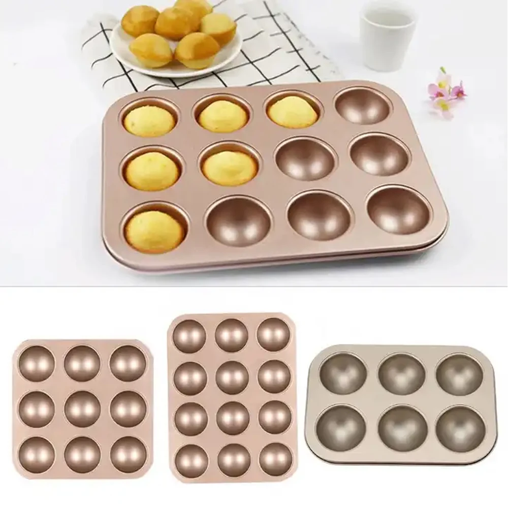 Antihaft-Cupcake-Brot formen aus Kohlenstoffs tahl Backformen Backformen Backformen Muffin pfannen Kuchen blech Pfannen Back zubehör Keksform Image
