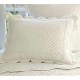 Taylor Linens Beth Sham 100% Cotton in White | 21 H x 27 W in | Wayfair 103BETH7-SS