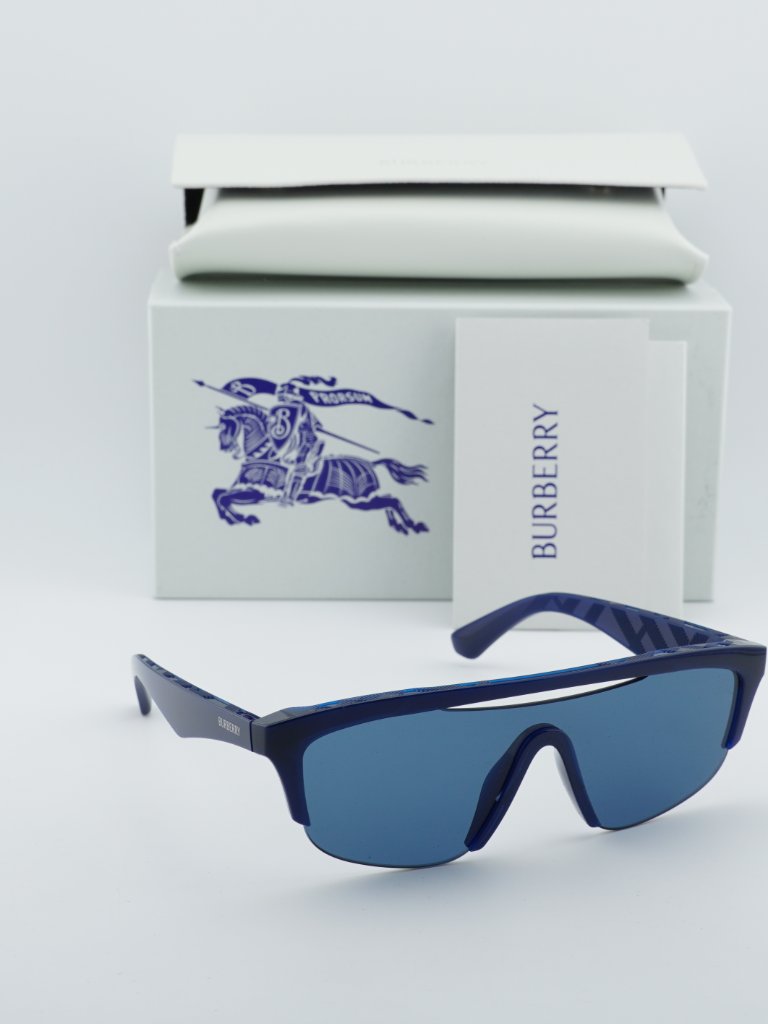 Burberry Accessories | Burberry Be4460u 411080 Shield Sunglasses - Blue | Color: Blue | Size: 140 - 0 - 145