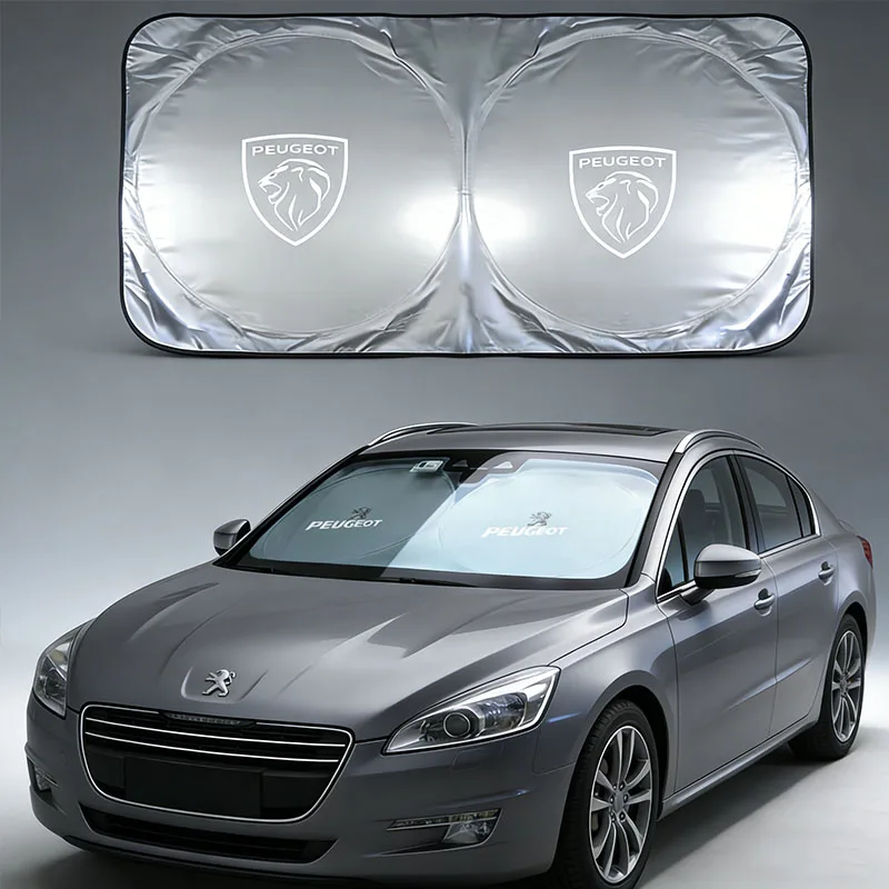 Pare-soleil pour pare-brise de voiture Peugeot, protection UV pour Peugeot 206 207 308 408 208 106 508 301 307 406 107 205 407 108