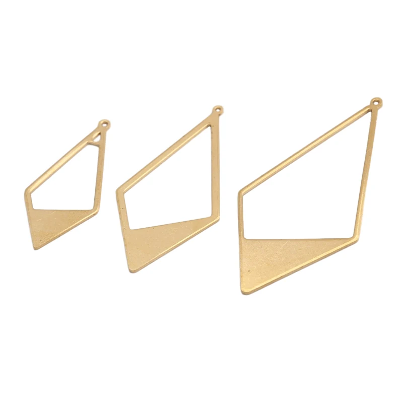 10 pezzi in ottone ottone orecchini pendenti con ciondoli geometria aperta a goccia cornice in resina pendenti con ciondoli fai da te per la creazione di gioielli accessori