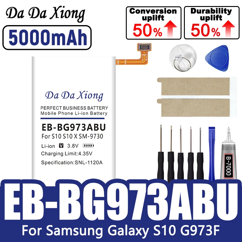 EB-BG973ABU 5000 mAh Akku für Samsung GALAXY S10 / G973F SM-G9730 G9730 Akkus + Werkzeuge Image