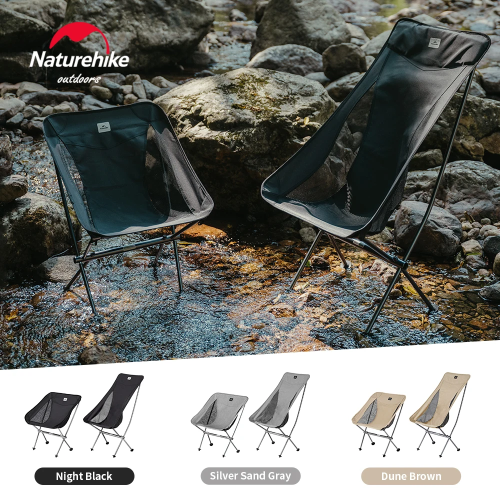 Naturehike L04 Camping Moon Chair, zusammenklappbar, leicht, Gartenstuhl, wasserdicht, langlebig, Outdoor, Angeln, Picknick, Reisen, Relax-Stuhl