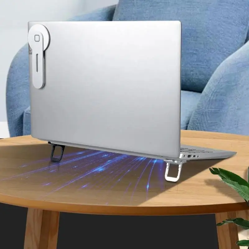 2er-Pack Hopfällbart Laptopständer - Tragbarer Notebook-Halter, Höhenverstellbar, Kühlfunktion, Universell für Laptop und Tablet Image