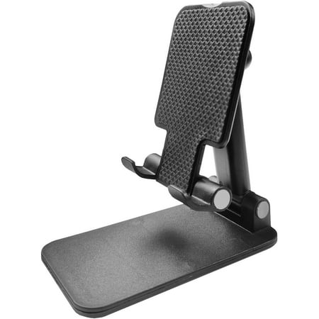 Adjustable Cell Phone Stand Phone Stand Mobile Phone Holder iPhone Holder for Desk Cell Phone Holder Portable Cellphone Cradle Desktop Dock Stand for Smart Phones iPad Tablet and E-Reader