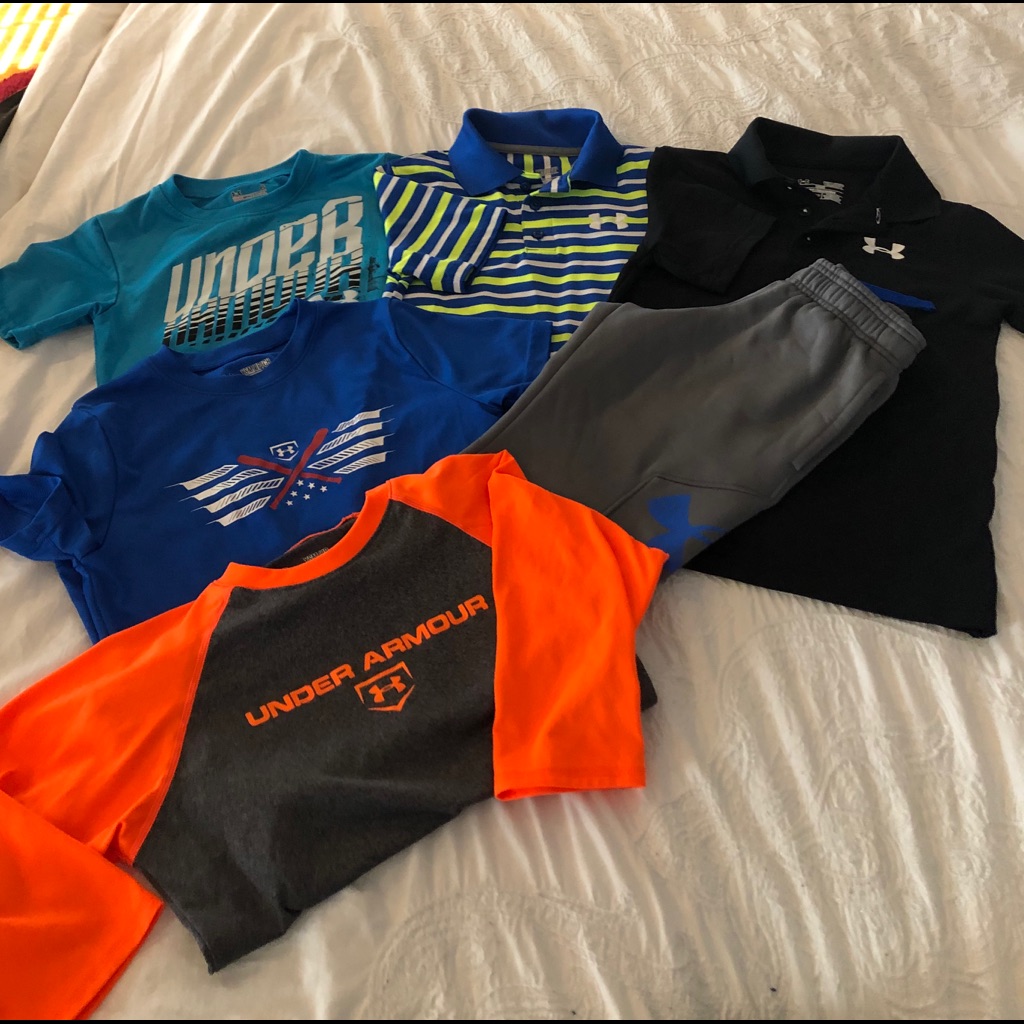 Under Armour Shirts & Tops | Boys Under Armour Clothes | Color: Blue/Gray | Size: Various