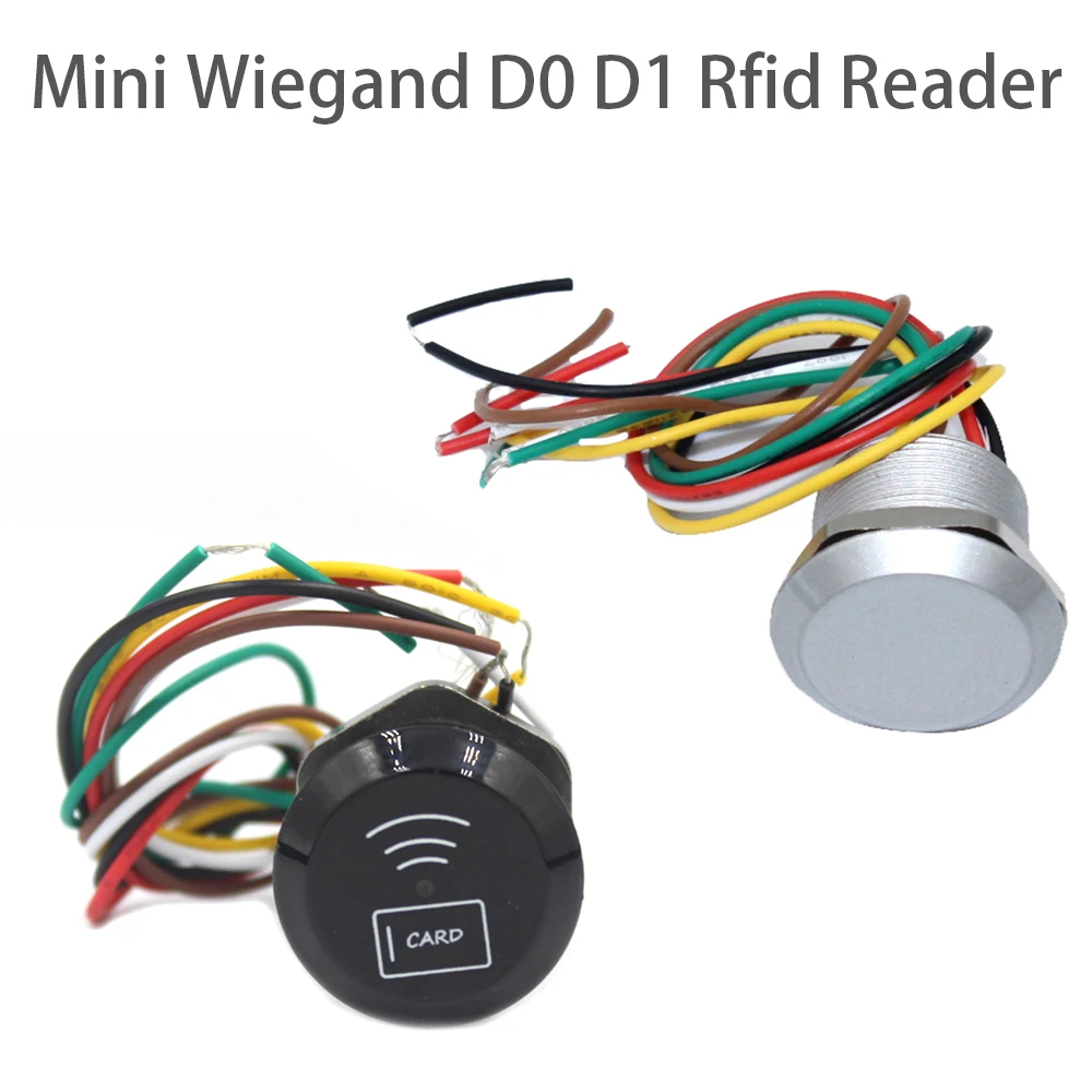 Mini lecteur de carte de proximité RFID IP65 étanche ID/IC 125Khz/13.56Mhz lecteur de carte RFID Wiegand26/34 pour système de contrôle d'accès