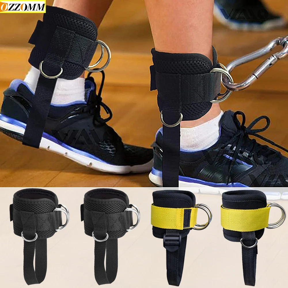 1 Stück gepolsterte Knöchelriemen für Kabelzuggeräte, Fitness-Knöchelmanschetten mit Doppel-D-Ring für Gym-Workouts, Beinstrecker Image