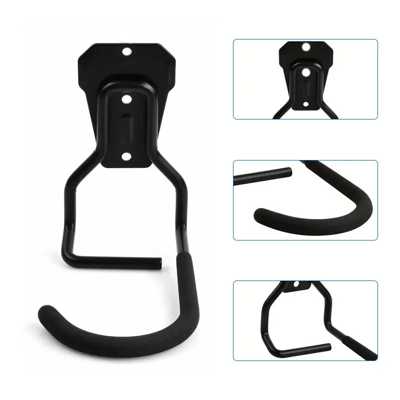 Robuster Metallhaken aus Eisen, Fahrrad-Türhaken, Wandhalterung, Fahrradhaken, Fahrradhalter, Wandmontierte Halterung, Garagen-Organizer