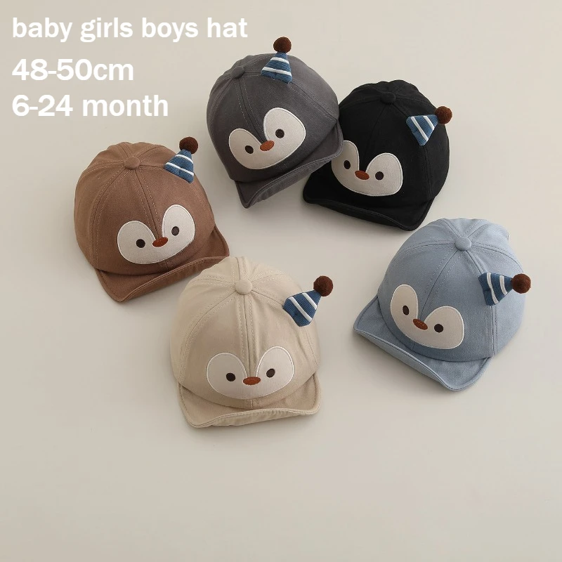 Baby-Mütze Frühling Sommer Sonnenkappe 48-50cm 6-24 Monate Niedliche Entenschnabel-Mütze für Mädchen und Jungen Kleinkind Säugling Dünne Sonnenschutz-Baseballkappe für Kinder Image