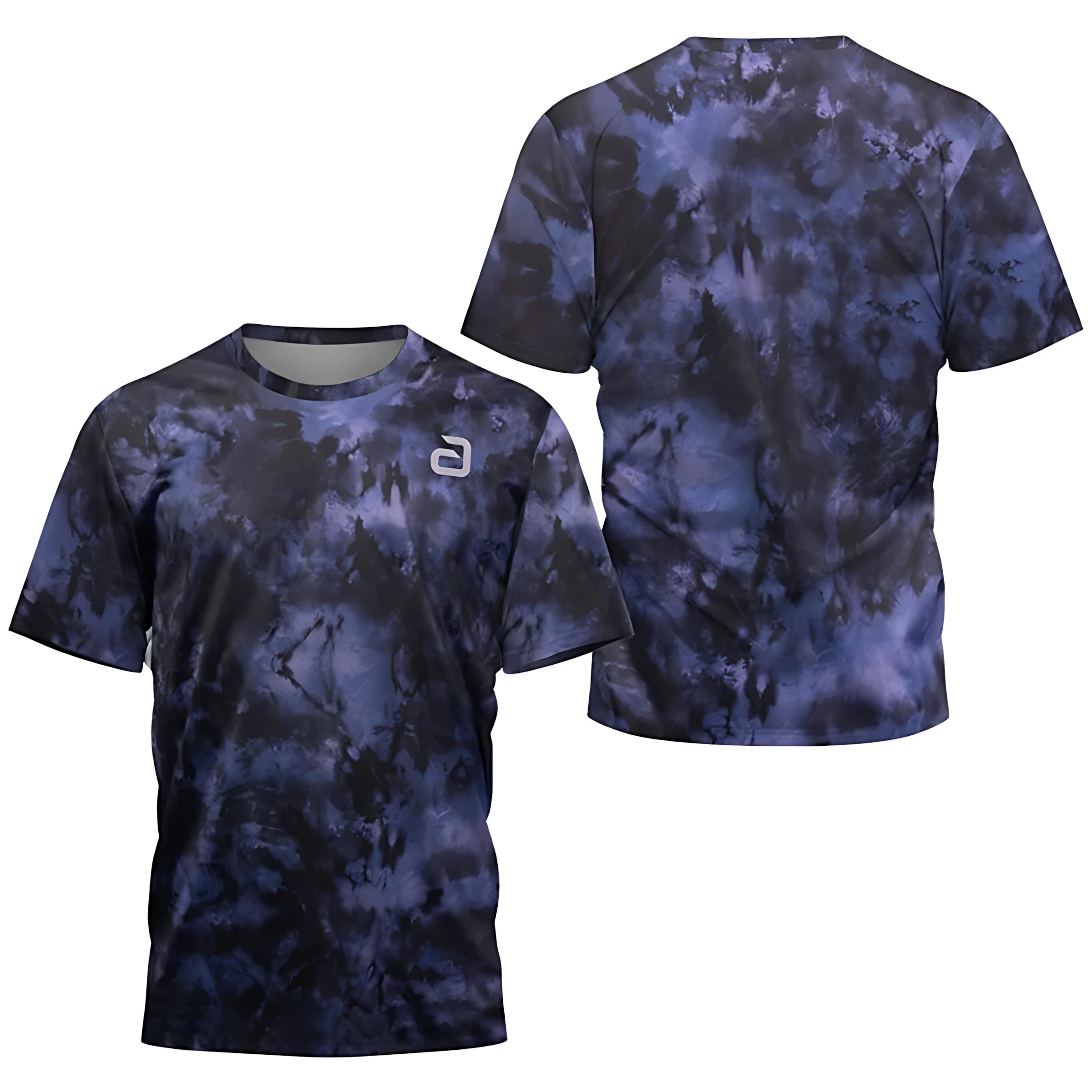 Glitch Stripe Sport-T-Shirt für Herren und Damen, Techwear-Grafik-T-Shirt, schnell trocknende Sommer-Sportanzüge für Badminton und Tischtennis Image
