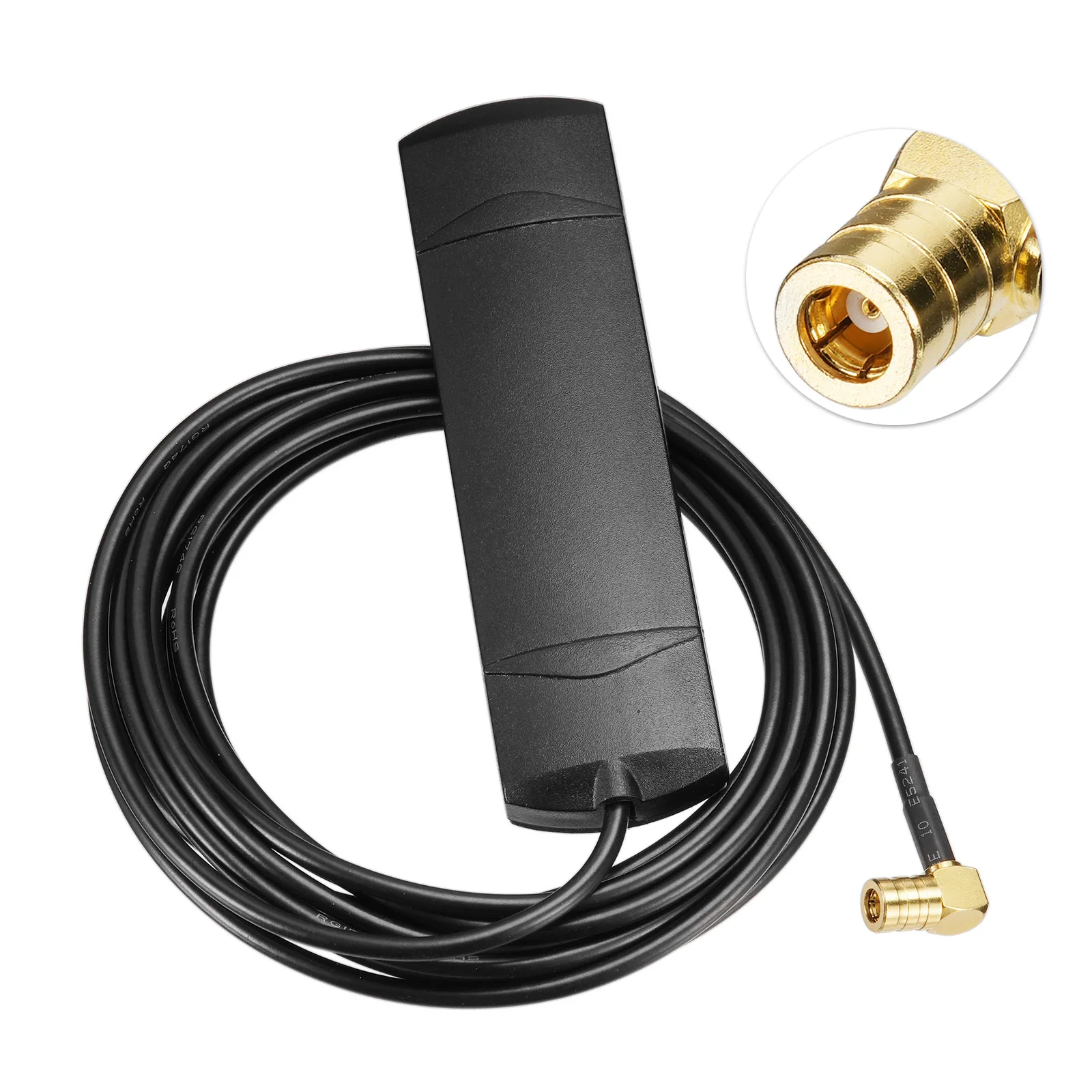 Superbat 17dbi DAB+ Auto FM AM Radio Windschutzscheibenantenne SMB 3M für Pioneer Alpine Clarion Digitalradio FM-Tuner Image
