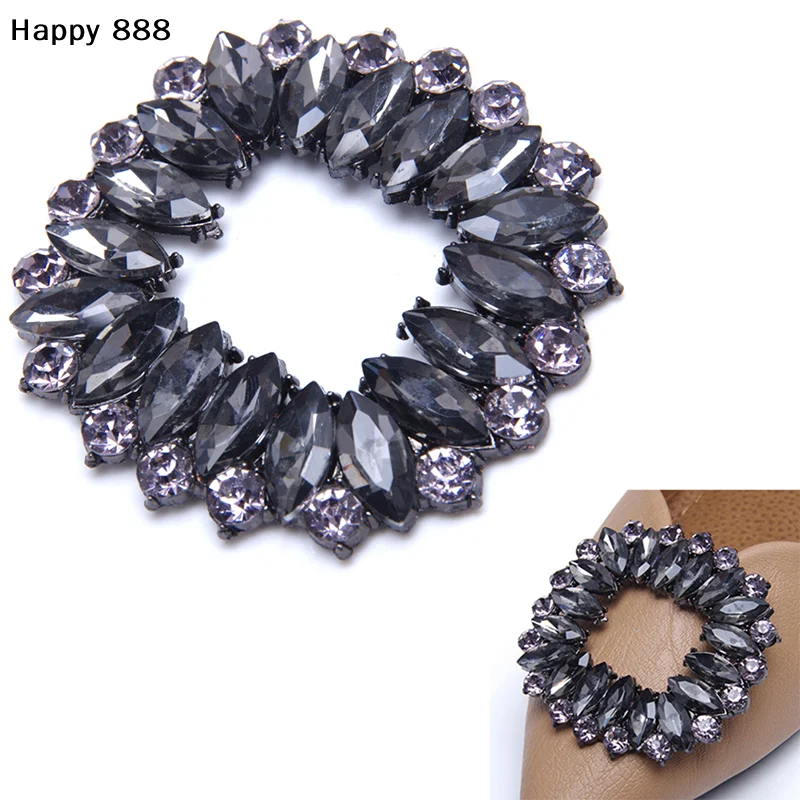 Frauen Schuhe Clips DIY Schuh Charms Schmuck Schuhe Blume Dekorative Accessoires Strass Kristall Dekorationen