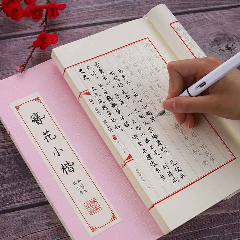 Bücher Chinesische Kanji Kalligraphie Wiederverwendbare Harte Stift Praxis Löschbaren Lernen Hanzi Copybook Erwachsene Kunst Schreiben Notebook Livros Buch