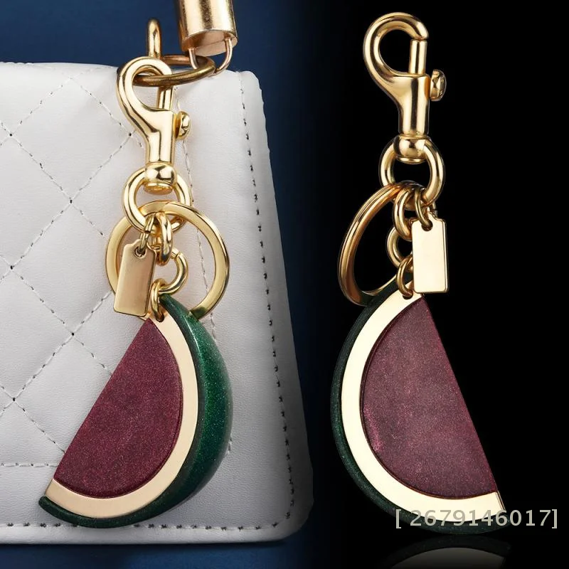 【YY26】Schöner Cartoon-Wassermelonen-Anhänger-Schlüsselanhänger, modischer Auto-Schlüsselanhänger für Frauen, exquisite Rucksack-Dekoration, Accessoires, Geschenke Image