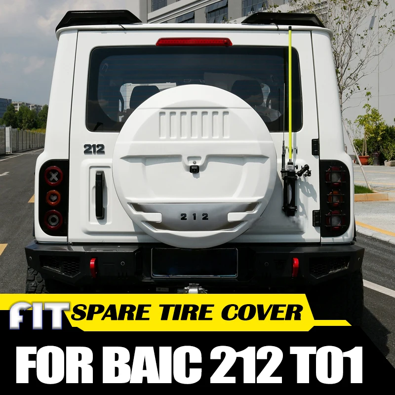 Copertura della ruota di scorta per auto adatta per BAIC 212 T01 2024 2025 Auto modificata Mecha Modello Copertura della ruota di scorta Portellone Pneumatici di scorta Accessori
