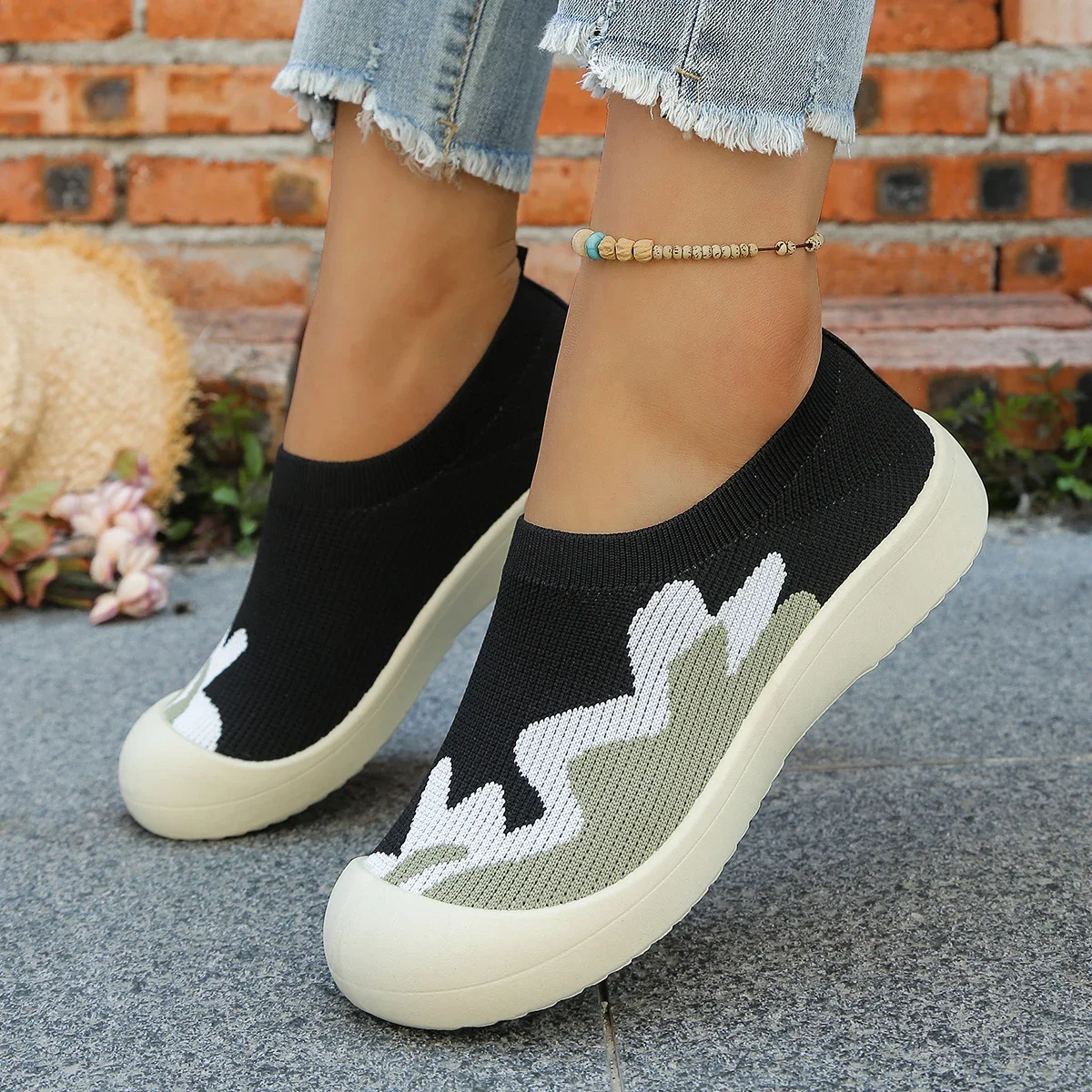 Damenschuhe 2026, atmungsaktive, fliegengewebte Schuhe, Mesh-Schuhe, modische und vielseitige Damen-Einzelschuhe, Damen-Freizeitschuhe