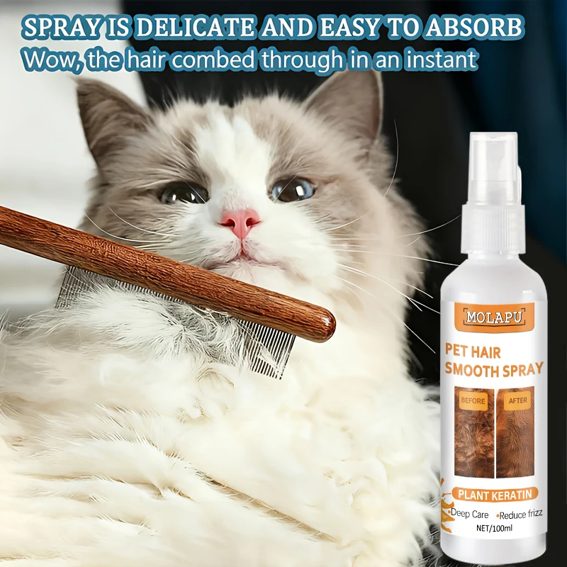 One Second Silky Smooth 10-in-1 Haustierpflegecreme - Tiefenwirksame Pflegecreme, enthält Pflanzenöle und Vitamin E, nicht fettende Feuchtigkeitsformel, sorgt für glänzendes und geschmeidiges Fell Image