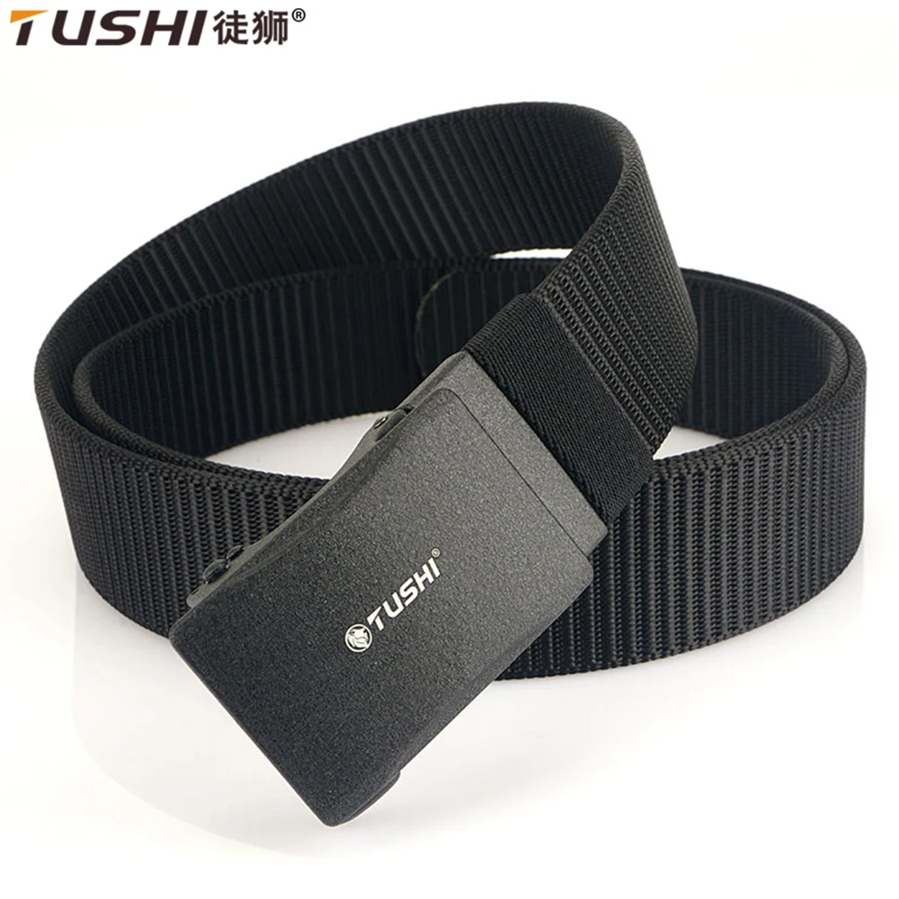 TUSHI Neuer Automatischer Schnallengürtel für Herren 3,8cm Echtes Nylon Militärischer Taktischer Gürtel Rutschfester Wander- und Jagdgürtel für Männer Kostenloser Versand Image