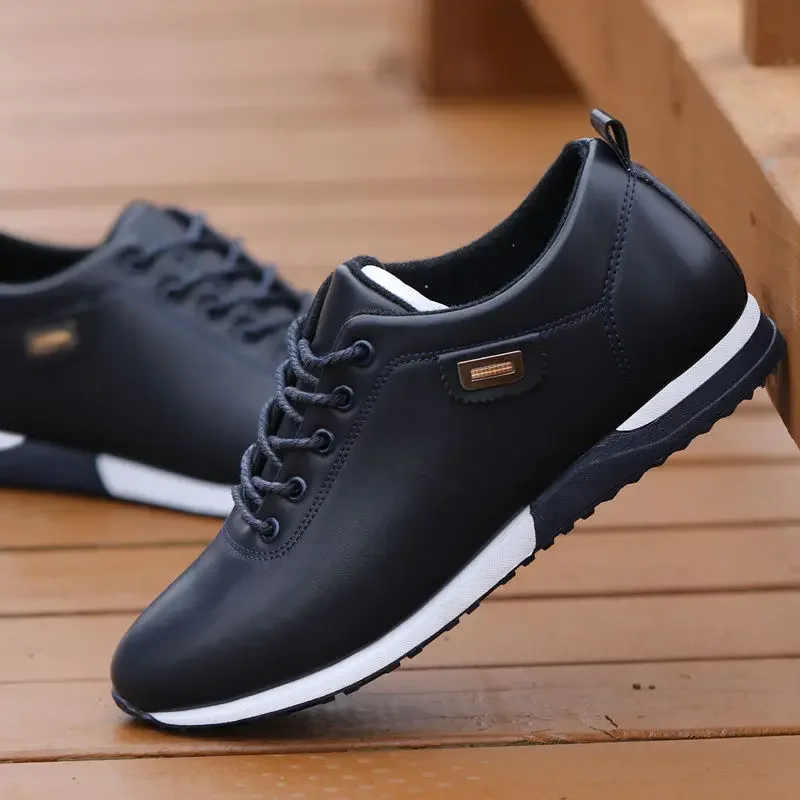 Männer Schuhe Business Casual Schuhe für Männer PU Leder Schuhe 2025, Turnschuhe Männer Mode Faulenzer Walking Schuhe Zapatos De Hombre
