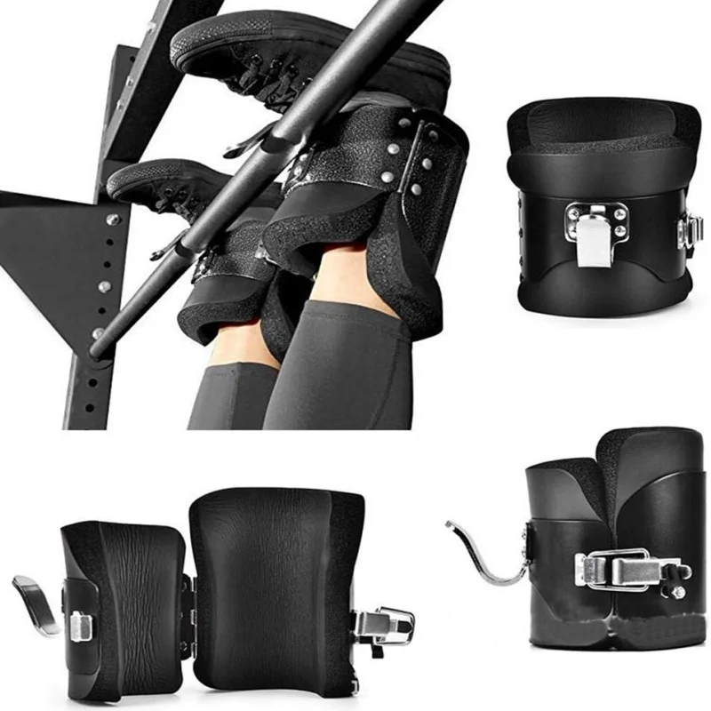 Fitness AntiGravity Boots Inverted Shoes Ab Sit Up Pull Up Bar Prone Hanging Hook 300KG Capacity Aluminum Alloy Home Gym Workout