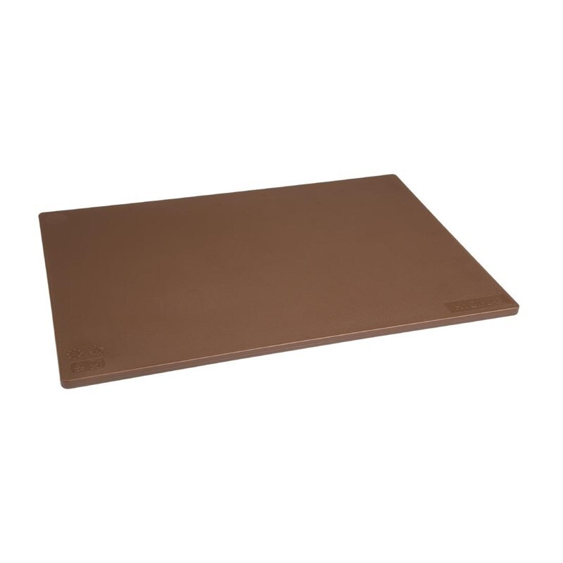 Hygiplas antibakterielles LDPE Schneidebrett braun 450x300x10mm Image