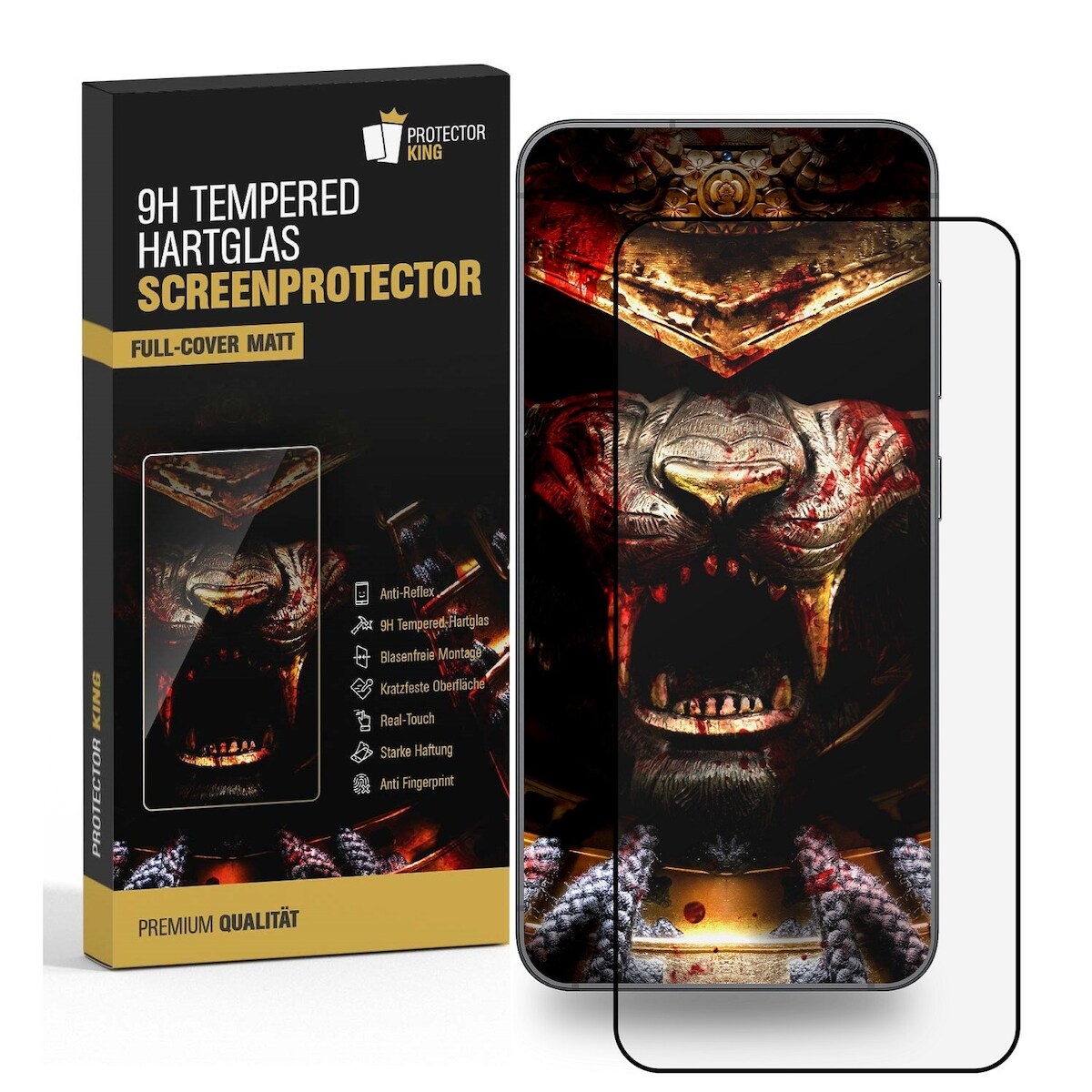 6x 9H Panzerglas für Google Pixel 9 Pro Full-Screen matt Anti-Reflex entspiegelt Tempered Glass Displayschutz Schutzglas Screen-Protector Image