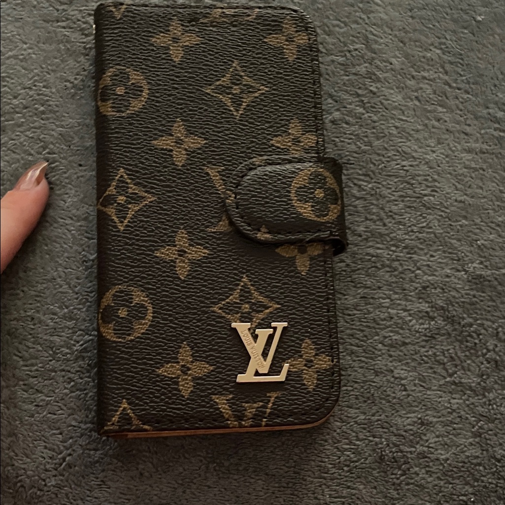 Louis Vuitton Cell Phones & Accessories | Louis Vuitton Monogram Black And Tan Phone Case | Color: Black/Brown | Size: Iphone 12