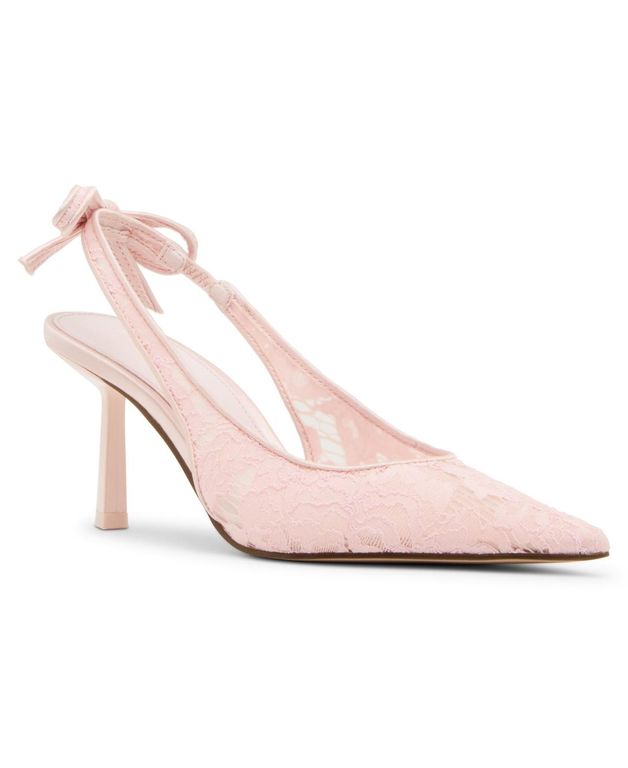 Bizzy Slingback Bow Pumps - Pink - Madden Girl Heels