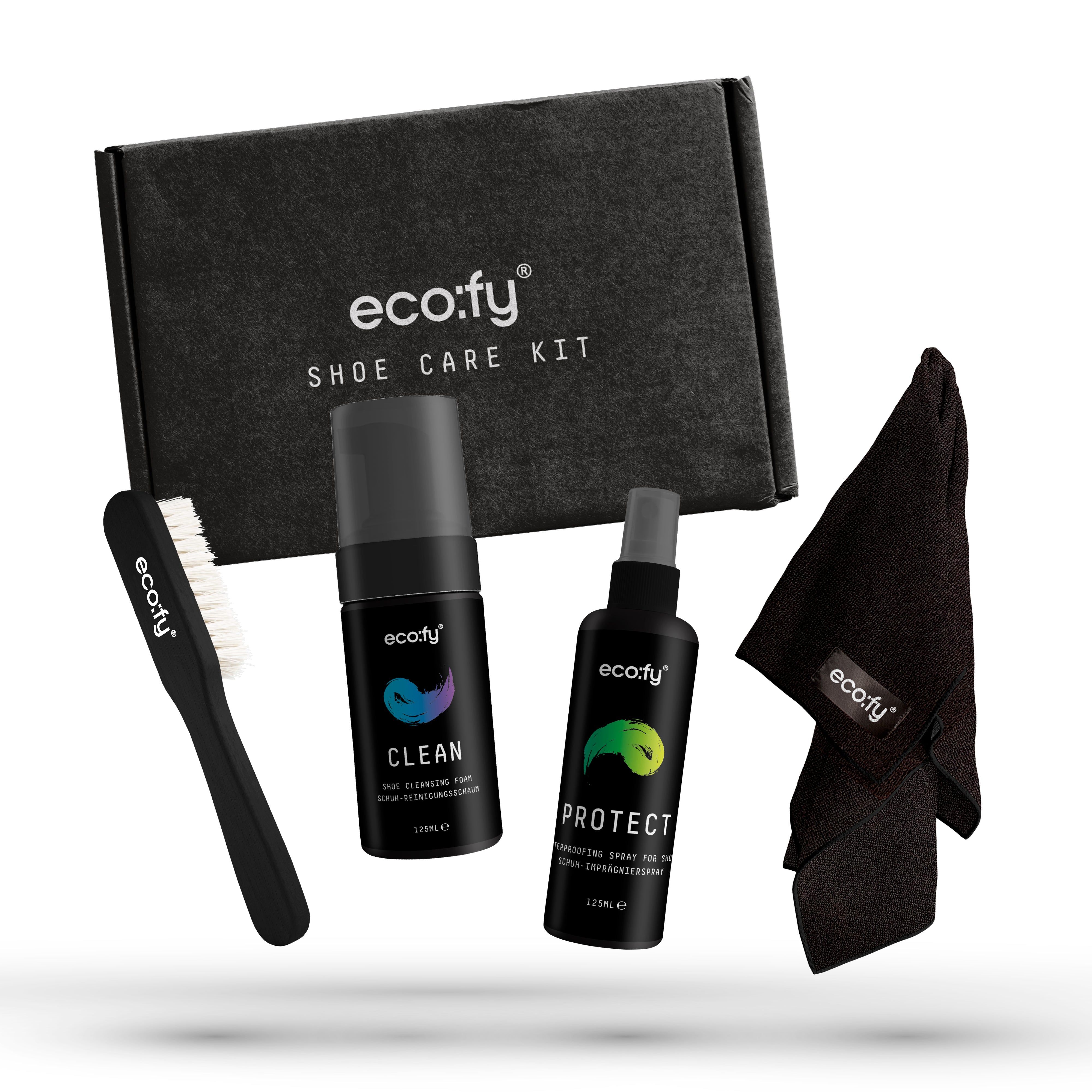 eco:fy Set per la cura delle scarpe 2x125 ml