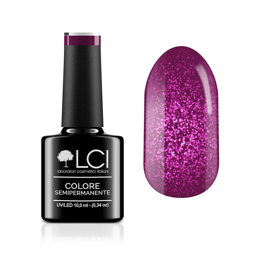 LCI Cosmetics - Smalto Semipermanente Ciliegia Hollywood Viola 10 ml