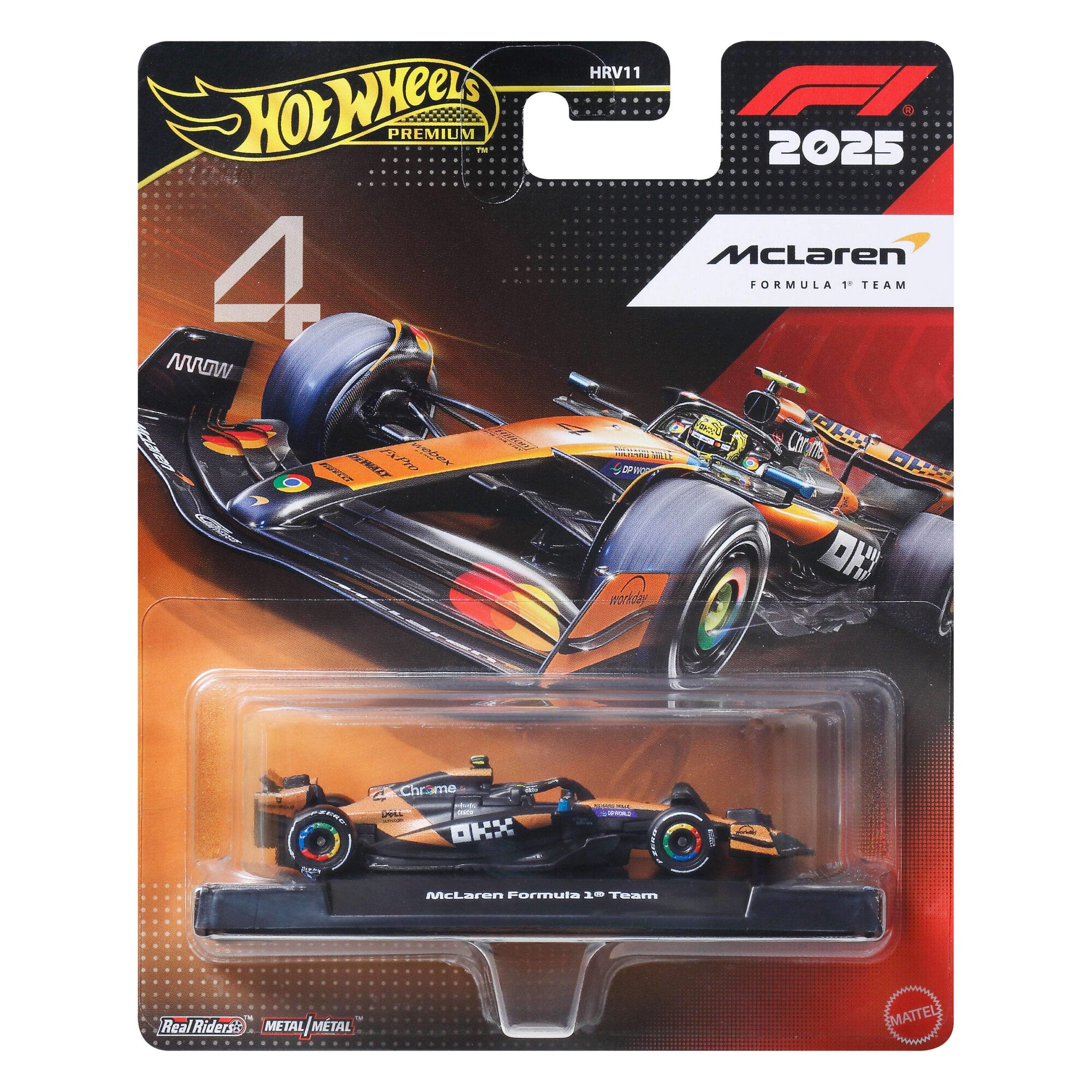 Voiture Hot Wheels Premium McLaren Lando Norris n° 4 - No Gender Taille: One Size Only
