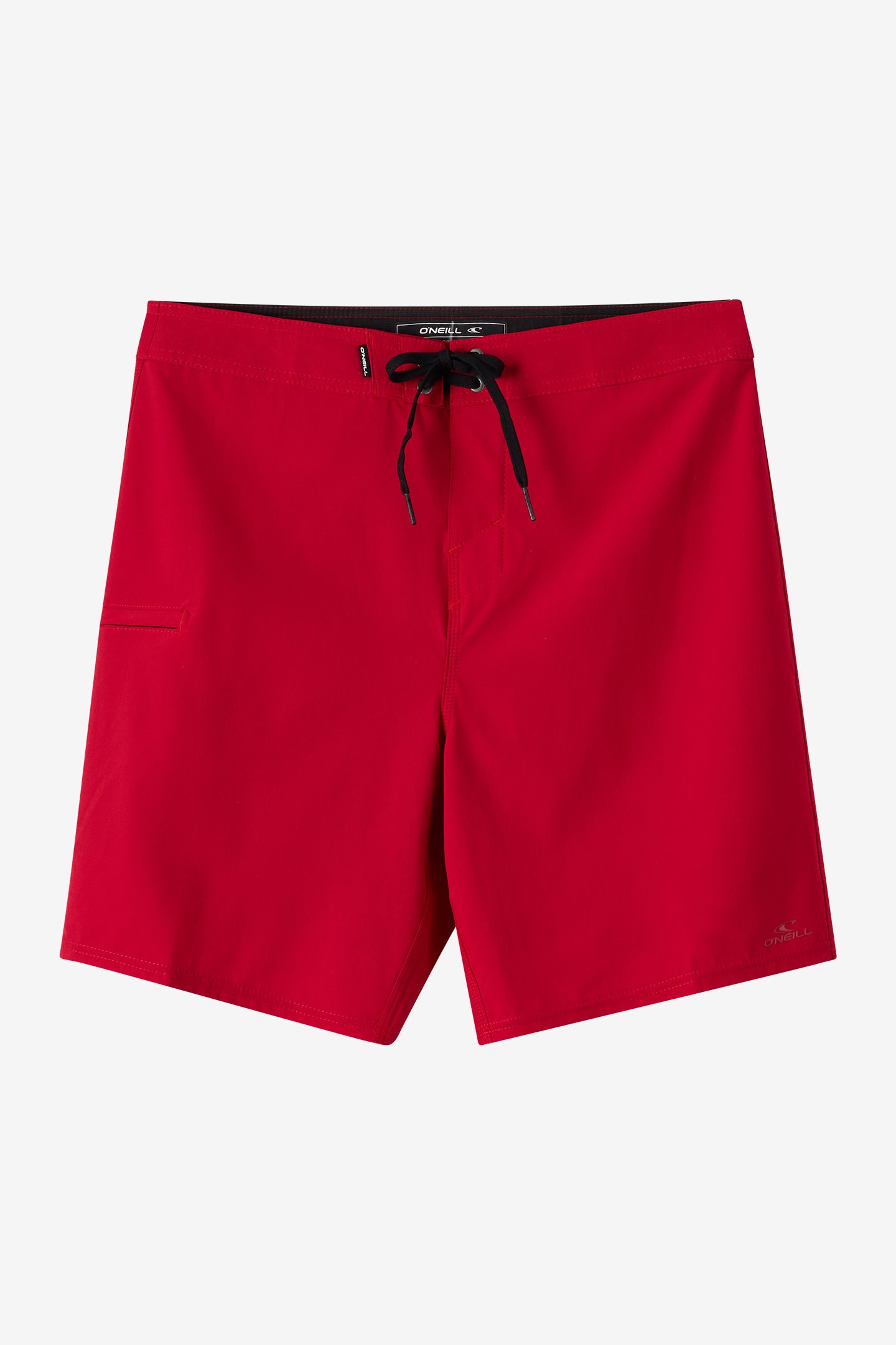 O'Neill Men's Hyperfreak Heat Lifeguard 19"" Board Shorts in Lifeguard Red, Size 33, Elastane/Polyester