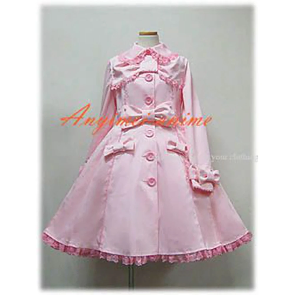 Fond cosplay süße gotische lolita punk mode baby rosa baumwolle kleid cosplay kostüm cd/tv [ck1126]