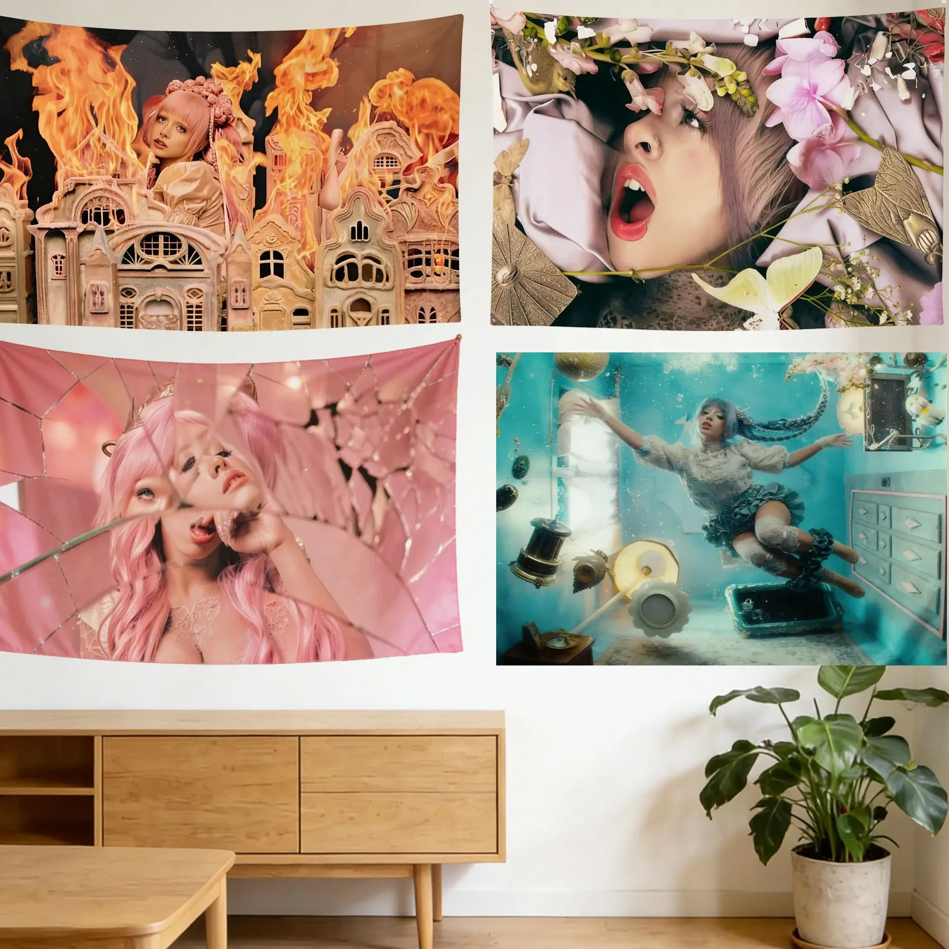 M-Melanie M-artinez P-P-ortals Album-Art-Tapisserie für Party, Club, drinnen und draußen, Wanddekoration, Fan-Kunst-Kollektion, perfektes Geschenk