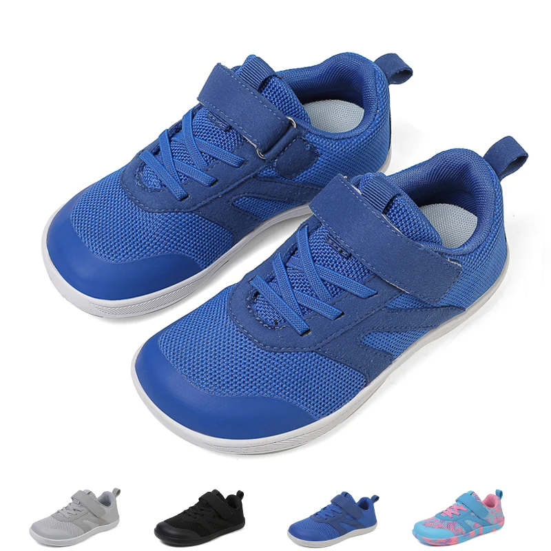 Neue Barfuß-Sportschuhe für Kinder, einfache, atmungsaktive Sportschuhe mit breiter Zehenpartie, leichte, rutschfeste Wanderschuhe für Jungen und Mädchen